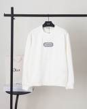 【話題商品！】ディオール コピーおすすめ 2024秋冬定番シルバーロゴ刺繍ラウンドネックパーカー