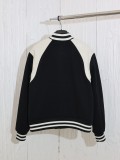 累積売上総額第１位！セリーヌ n級品 24 fw肩寄せ野球ウェアウールジャケット