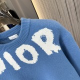 大人気 ディオール 激安通販 ジャカードアルファベットタオル刺繍ヘッダー丸首セーター