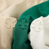 ★超人気 クロムハーツ 激安通販 布を貼って刺繍する純綿丸首長袖衛衣3色