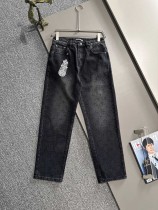 日本未入荷 クロムハーツ 偽物通販 2024秋の定番ジーンズストレートロングパンツ