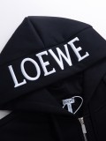 超話題! ロエベ コピー の定番24種類の高密度刺繍連帽にスエードの厚手コート