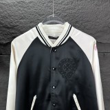 新作 クロムハーツ 偽物通販 2024新作パッチワーク刺繍十字架柄ペアルックジャケット