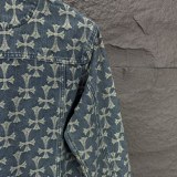 超奇跡の入荷☆ クロムハーツ 激安通販 2024新作ジャカード満印ロゴカップル水洗デニムジャケット