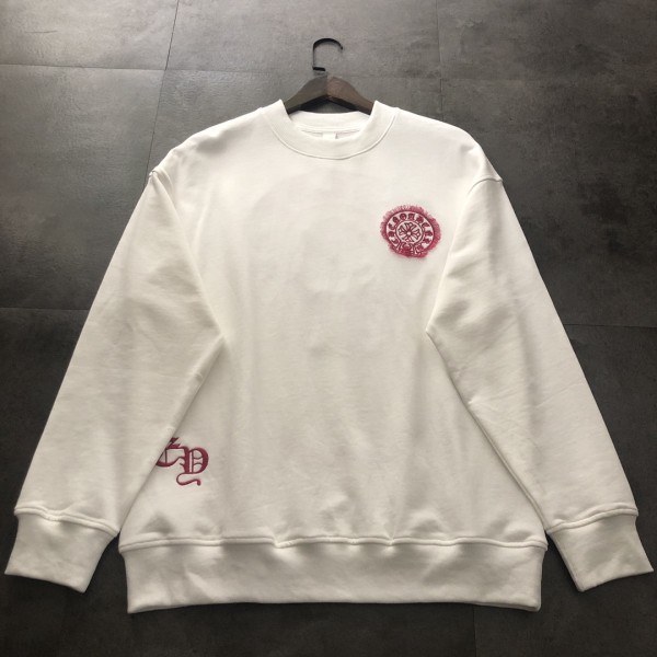 新作 クロムハーツ コピー 2024新型馬のひづめの衝突色の刺繍の衛衣