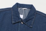 超奇跡の入荷☆ ディオール n級品 アルファベット刺繍サイン24 FWミツバチタンニン男女デニムコート
