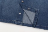 超奇跡の入荷☆ ディオール n級品 アルファベット刺繍サイン24 FWミツバチタンニン男女デニムコート