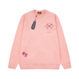 稀少 クロムハーツ n級品 重工業立体布刺繍丸首衛衣