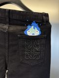 入手困難 ロエベ 激安通販 24 ssアルファベット刺繍コーナー同期新品重工業水洗ジーンズ
