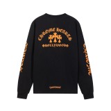 新作 クロムハーツ 激安通販 丸首プリント長袖Tシャツ