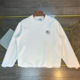 累積売上総額第１位！ロエベ 激安通販 SS 24新作刺繍LOGO丸首パーカー2色
