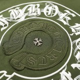 大人気 クロムハーツ n級品 刺繍印刷布貼付多技術複合保温綿緩連帽衛衣