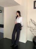 日本未入荷 ロエベ n級品 刺繍アルファベットブレザーワイドパンツ