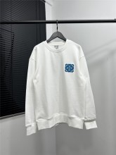 超奇跡の入荷☆ ロエベ 激安通販 刺繍ロゴ新作定番ロゴ刺繍丸首衛衣