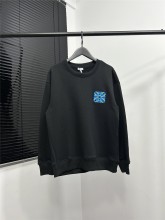 新作 ロエベ 偽物通販 刺繍ロゴ新作定番ロゴ刺繍丸首衛衣