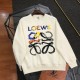 ★超人気 ロエベ 偽物通販 2024秋冬新作プリントロゴラウンドネックパーカー2色