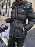 入手困難 プラダ 偽物通販 袖が取り外し可能なダウンジャケット