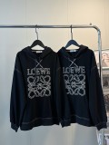 超奇跡の入荷☆ ロエベ コピー 24 SS新型明糸重工刺繍ロゴキャップ付き衛衣