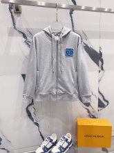 一目惚れ♪ ロエベ コピーおすすめ 胸と後ろの立体植毛歯ブラシ刺繍420 g毛輪純綿衛衣ファスナーコート
