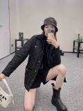 ★超人気 プラダ コピー  コーデュロイ開襟菱格子綿ジャケット