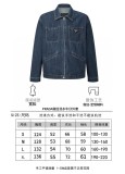 【限定】プラダ  激安通販  コーナーウォッシュ旧ブルーデニムコート