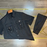 超奇跡の入荷☆ プラダ コピーおすすめ 24クラシック2枚組再生ナイロンポケット純色長袖シャツコート