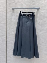 稀少 プラダ 偽物通販  24 ss新型バイカラー100%オフ半身スカート