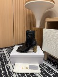 使い勝手良し ディオール 激安通販 24 Ss秋冬ラウンドヒールと足首ブーツストレッチブーツ
