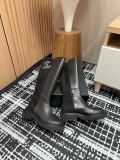 高品質 シャネル スーパーコピー 秋冬りダブルCパッチワークブーツライダースブーツ小香厚底ブーツ