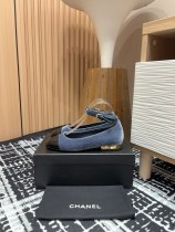 入手困難 シャネル 偽物通販 ダブルCベルベットフラットシングルシューズメアリージェン靴