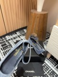 入手困難 シャネル 偽物通販 ダブルCベルベットフラットシングルシューズメアリージェン靴