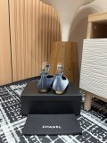 入手困難 シャネル 偽物通販 ダブルCベルベットフラットシングルシューズメアリージェン靴
