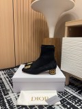 高品質 ディオール コピーおすすめ 24 Ss秋冬ラウンドヒールと足首ブーツストレッチブーツ