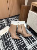 稀少 ディオール 激安通販 秋冬のスリムハイヒールショートブーツ