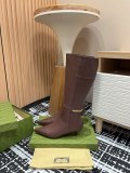 ★超人気 グッチ 激安偽物 秋冬のスパイク細ヒールチェーンブーツ