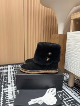 入手困難 シャネル 激安通販 秋冬りのチェーン木目の底に入ったショートブーツ