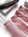 【話題商品！】シャネル n級品 アルファベットロゴメッシュネジガラス糸中ソックス