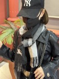 新作 バーバリー 激安通販 定番カシミアチェックマフラー