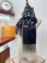 超話題! ルイヴィトン スーパーコピー 定番の白黒カシミヤストール