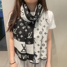 超話題! ルイヴィトン コピーおすすめ ハイエンドカシミヤニットマフラー