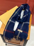 稀少 バーバリー コピー 定番カシミアチェックマフラー