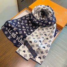 ★超人気 ルイヴィトン 激安偽物 定番ニットカシミヤ無地マフラー用ペアルック