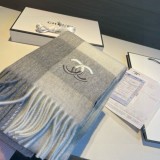 稀少 シャネル 偽物通販 カシミヤの水波紋の小さなマフラー