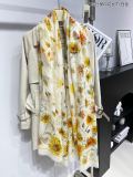 高品質 ディオール  激安偽物 ひまわりプリントスカーフ