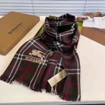 大人気 バーバリー n級品 カシミヤストライプのチェックスカーフ