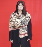 日本未入荷 ディオール スーパーコピー 両面同色 花卉シリーズマフラー