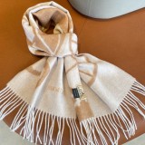 高品質 エルメス 激安通販 シミヤのジャカードマフラー