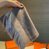 使い勝手良し エルメス 偽物通販 純カシミヤトップ深さ水波模様マフラー