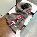 日本未入荷 グッチ 激安偽物 ミツバチの人字柄カラーウールマフラー