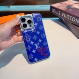大人気 ルイヴィトン n級品 lv携帯ケースマロン柄金属メッキ皮革の服感二合一携帯ケース